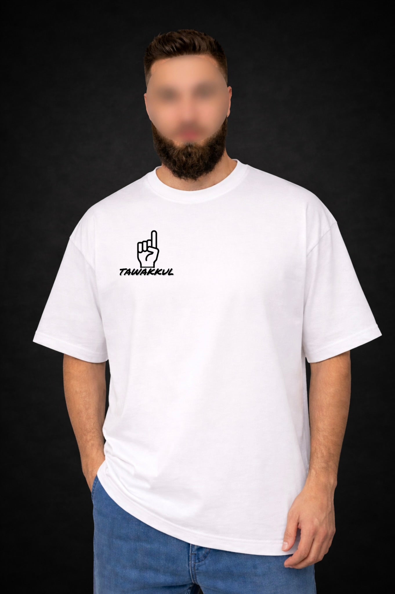 TAWAKKUL) Oversize T-Shirt– Premium Baumwolle | Minimalistisches Design