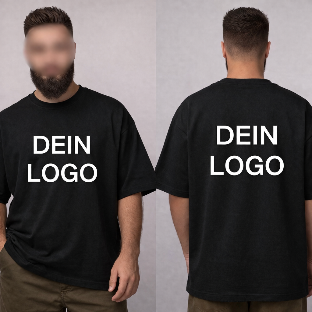 Wenn du möchtest, kannst du mir dein eigenes Design oder Logo als Bild per E-Mail senden.
Teile mir außerdem mit, an welcher Stelle auf dem T-Shirt und in welcher Größe du es haben möchtest.
Ich drucke es ganz nach deinen Wünschen.
